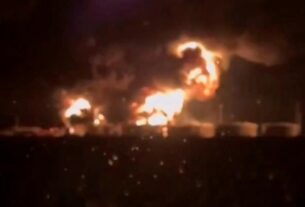 Після атаки дронів в Усть-Лабінську в РФ запалала нафтобаза