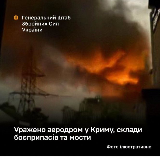 Українські дрони уразили ключовий аеродром росіян в Криму