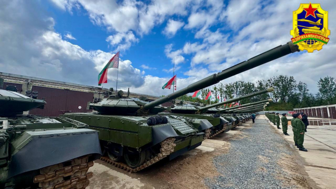 Білоруська армія отримала велику партію танків Т-72БМ2