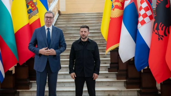 Зеленський і Вучич провели переговори у Белграді: говорили про війну, ППО та шлях до ЄС